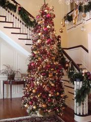 A christmas tree with decorations